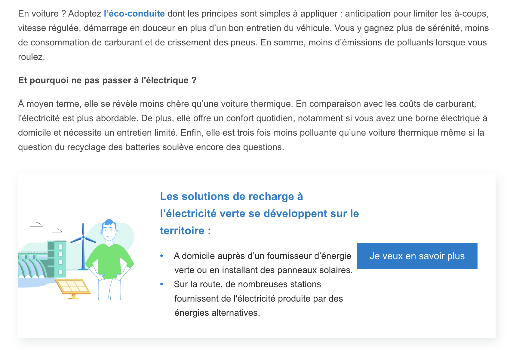 Extrait article ENGIE des éco-gestes à adopter